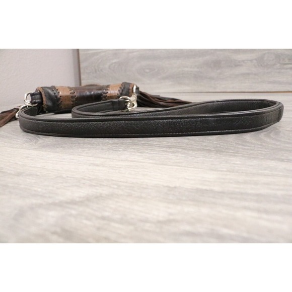 Tribe America Crossbody Waist Bag Fringe Brown Leather - Picture 4 of 10